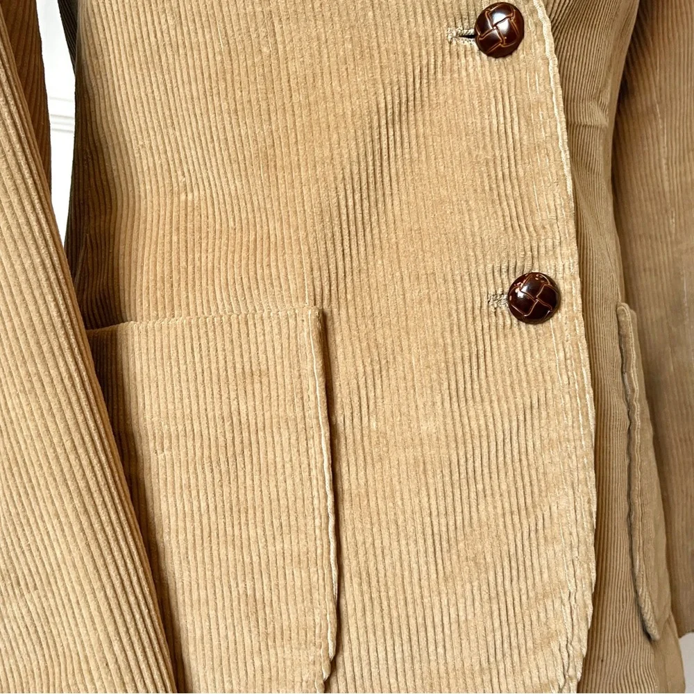 SOLD Rare 1970s LEVI’s Jacket Vintage Levi’s Corduroy Women’s Blazer Camel Tan S - Picture 6 of 7